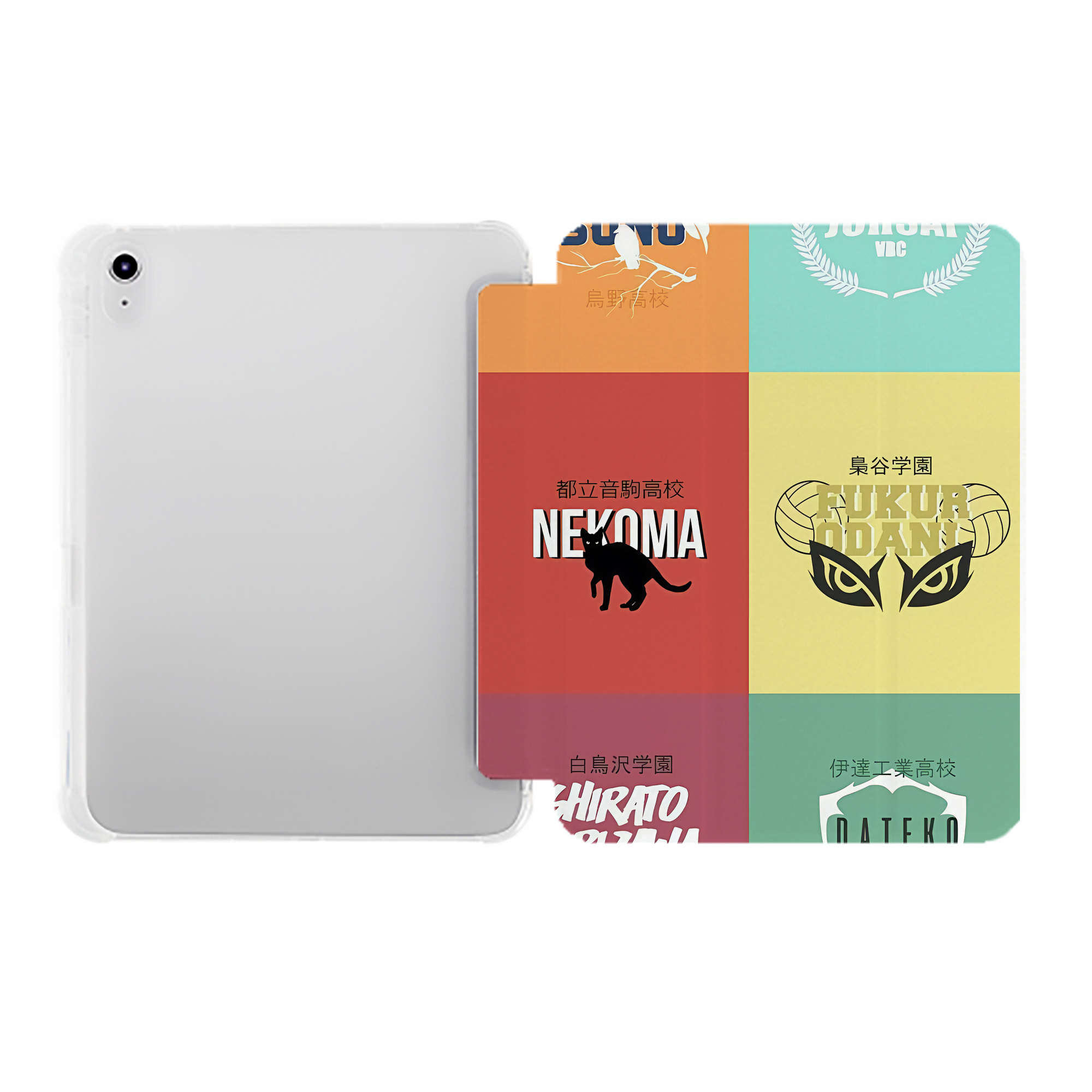 （画像用） ハイキュー!! Haikyu!! IPad ケース ペン収納付き 三つ折りスタンド PUレザー×シリコン 対応機種9.5/10.5/10.9インチ